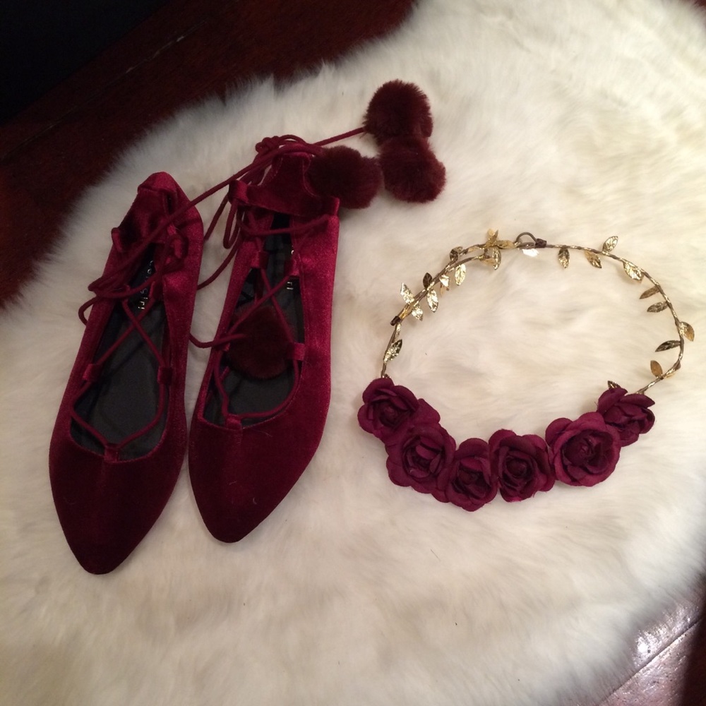 Velvet Ladies Ballet Shoes